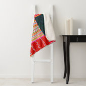 色数々のパッチワーク:アジアスタイルキルト。 シェルパブランケット (インサイチュ)