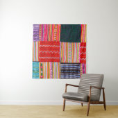 色数々のパッチワーク:アジアスタイルキルト。 タペストリー (インサイチュ)