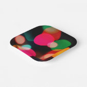 色数々のパーティー《写真》ぼけ味 ペーパープレート (傾斜あり)