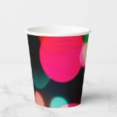 色数々のパーティー《写真》ぼけ味 紙コップ (正面)