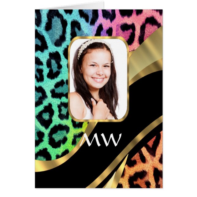 色数々のヒョウ柄 (正面)