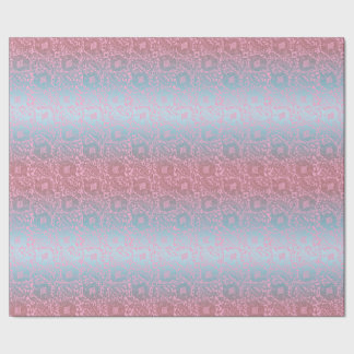 色数々のピンク中世フローラユニークオーナメント ラッピングペーパー