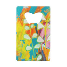 色数々のフローラアクリル絵画抽象芸術背面