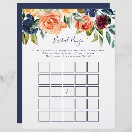 色数々のフローラエレガントブライダルゲーム (正面/裏面)