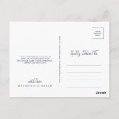 色数々のフローラエレガント感謝はがき ポストカード (裏面)