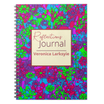 色数々のフローラ抽象芸術反射