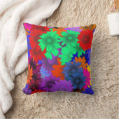 色数々のフローラ クッション (ブランケット)