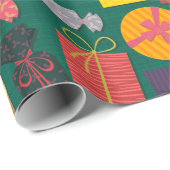 色数々のプレゼント ラッピングペーパー (ロールコーナー)