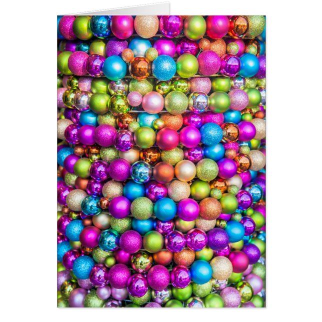 色数々のボールオーナメント (正面)