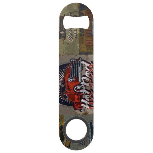 色数々のレトロ車 スピード栓抜き (裏面)