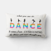 色数々の付きの ランバークッション (裏面)