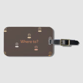 色数々の付きアイコン ラゲッジタグ (正面横)