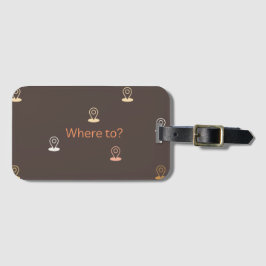 色数々の付きアイコン ラゲッジタグ