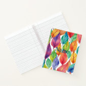 色数々の付きカラフル離れ自然のパターン名 ノートブック (内部)