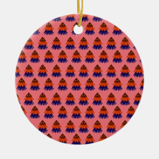 色数々の付きクリスマスツリー – オーナメント (正面)