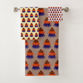 色数々の付きクリスマスツリー – バスタオオルセット バスタオルセット