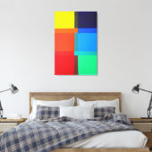色数々の付きゲーテモダンル・抽象芸術・アート キャンバスプリント (インサイチュ (寝室))