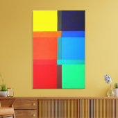 色数々の付きゲーテモダンル・抽象芸術・アート キャンバスプリント (インサイチュ (リビング))