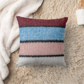 色数々の付きストライプのウール:生地のテクスチャ。 クッション (ブランケット)