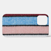 色数々の付きストライプのウール：生地のテクスチャ。 Case-Mate iPhoneケース (裏面 (横))
