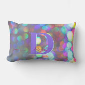 色数々の付きスパークルスデスクチェア ランバークッション (正面)