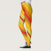 色数々の付きデザイストライプのンパターンレギンス レギンス (左)