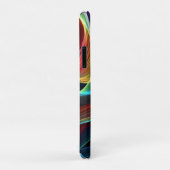 色数々の付きデジタルリボン模様 Case-Mate iPhoneケース (裏面/右)