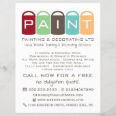 色数々の付きバ絵を描ケケット、画家&デコレータ チラシ (正面)