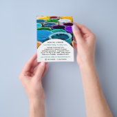 色数々の付きバ絵を描ケケット、画家&デコレータ チラシ (手)