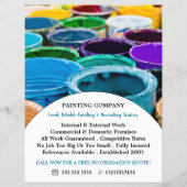 色数々の付きバ絵を描ケケット、画家&デコレータ チラシ (正面)