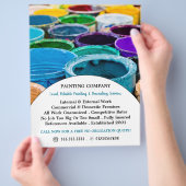 色数々の付きバ絵を描ケケット、画家&デコレータ チラシ (手)