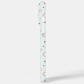 色数々の付きパターン円ライトグリーンカスタム色 Case-Mate iPhoneケース (裏面 / 左)