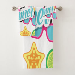 色数々の付きフルーツバスタオルセット バスタオルセット