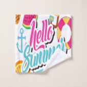 色数々の付きフルーツバスタオルセット バスタオルセット (ウォッシュタオル)