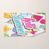 色数々の付きフルーツバスタオルセット バスタオルセット (ハンドタオル)