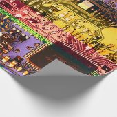 色数々の付きプリント回路パーソナライズされた板 ラッピングペーパー (角)