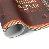 色数々の付きプリント回路パーソナライズされた板 ラッピングペーパー (ロールコーナー)