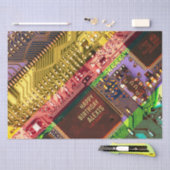 色数々の付きプリント回路パーソナライズされた板 薄葉紙 (クラフト)