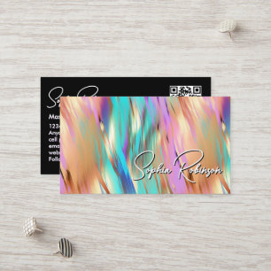 色数々の付きホログラフィック名刺 割引カード