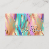 色数々の付きホログラフィック名刺 割引カード (正面)