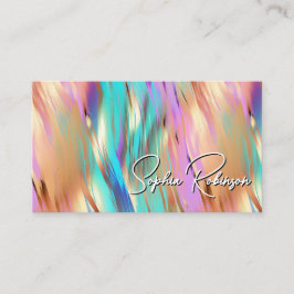 色数々の付きホログラフィック名刺 割引カード