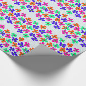 色数々の付きポジの包装紙 ラッピングペーパー (角)