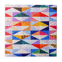 色数々の付きモザイク効果陶磁器タイル