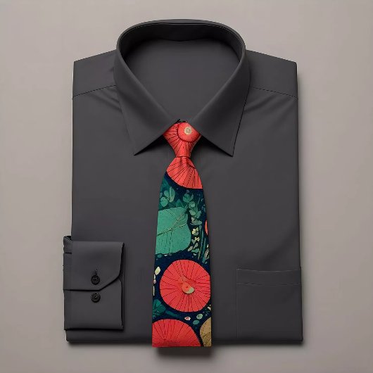 色数々の付き円パターンタイ ネクタイ