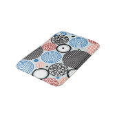 色数々の付き円、グラフィックパターンデザイン。 バスマット (アングル)