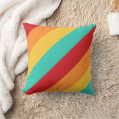 色数々の付き垂直ストライプ色 クッション (ブランケット)