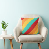 色数々の付き垂直ストライプ色 クッション (椅子)