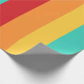 色数々の付き垂直ストライプ色 ラッピングペーパー (角)