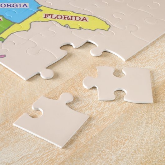 色数々の付き州の地統一された図 ジグソーパズル (側面)