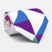 色数々の付き幾何学的シームレスパターン ネクタイ (ロール)